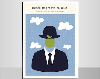 ルネ・マグリット、オリジナル展覧会美術館ポスター - Etsy 日本