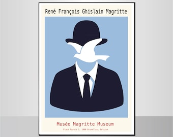 ルネ・マグリット、オリジナル展覧会美術館ポスター - Etsy 日本