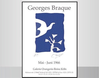 GEORGES BRAQUE POSTER 1966