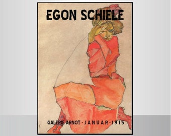 EGON SCHIELE POSTER 1915