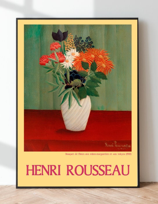 1art1 Henri Rousseau Poster 'Der Traum' (1910) Mit Rahmen - Kunstdruck 50 X 40 Cm Inkl. Kunststoffrahmen