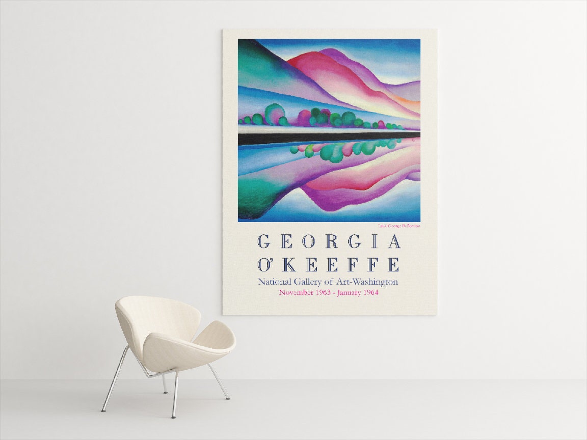 ia O'Keeffe Lake e 1922 希少ポスター 53f02519641ef37be6b90c439be9e3