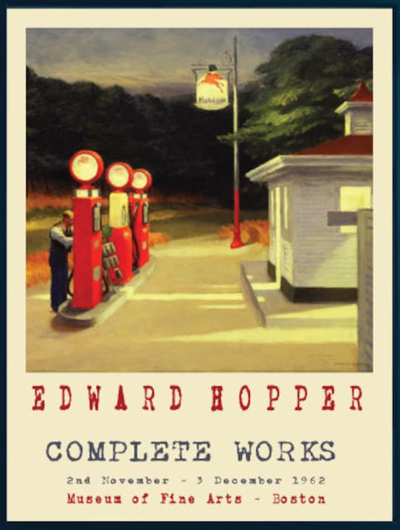 EDWARD HOPPER POSTER 1962hopper Posterstreetscape Artgas - Etsy