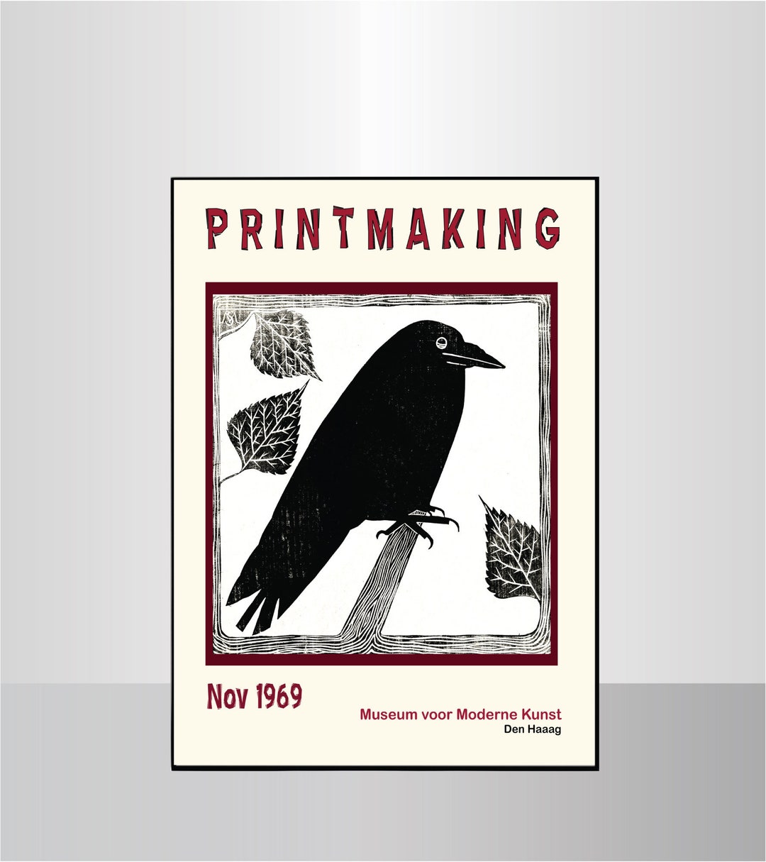 PRINTMAKING EXHIBITION POSTER 1969vintage Wall Artwall Art Etsy