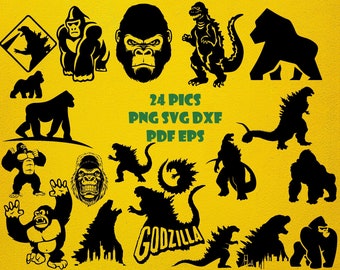 Free Free Godzilla Vs King Kong Svg 75 SVG PNG EPS DXF File