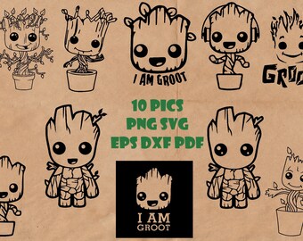 Download Baby Groot Svg Etsy