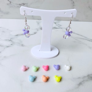 Mickey Crystal Earrings, Disney Inspired, Dangle & Drop Earrings, Customisable - Crystal Mickey