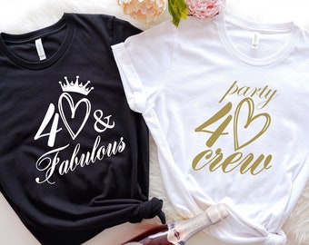 40th Birthday Shirt, Forty Tee