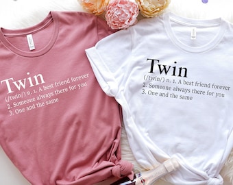 Matching Twin Definition T-Shirts, Friend Forever Shirts