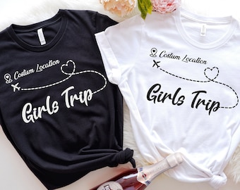 Custom Girls Trip Shirt: 2025 Vacation Matching Tees