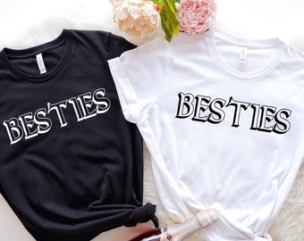 Best Friends Shirts, Retro Besties T-Shirt, For Best Freinds Tee, Besties Matching Shirt, Best Friends Shirt, Best Friend Matching Shirts