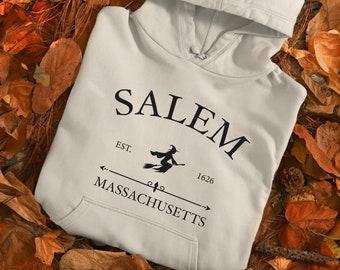 Salem Massachusetts Hoodie: Cozy Halloween Sweatshirt