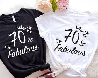 70 Birthday Shirt, Women's Milestone Tee
