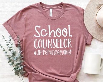 School Counselor Shirt, The Difference Maker Shirt, Christmas Gift For Counselor, Shirts For the School Counselors, School Counselor Gifts