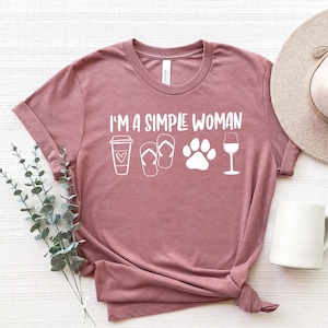 I'm A Simple Woman Shirt Love Wine Flip Flop Dog Jeeps Gift I'm A Simple Woman Shirt Love Wine Flip Flop Dog Jeeps Gift