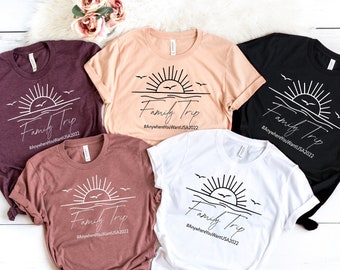 Custom Family Trip T-Shirts: Matching Vacation Tees