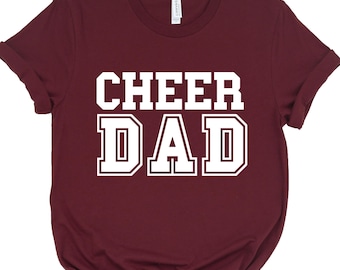 Cheer Dad T-Shirt | Proud Cheerleading Father Graphic Tee