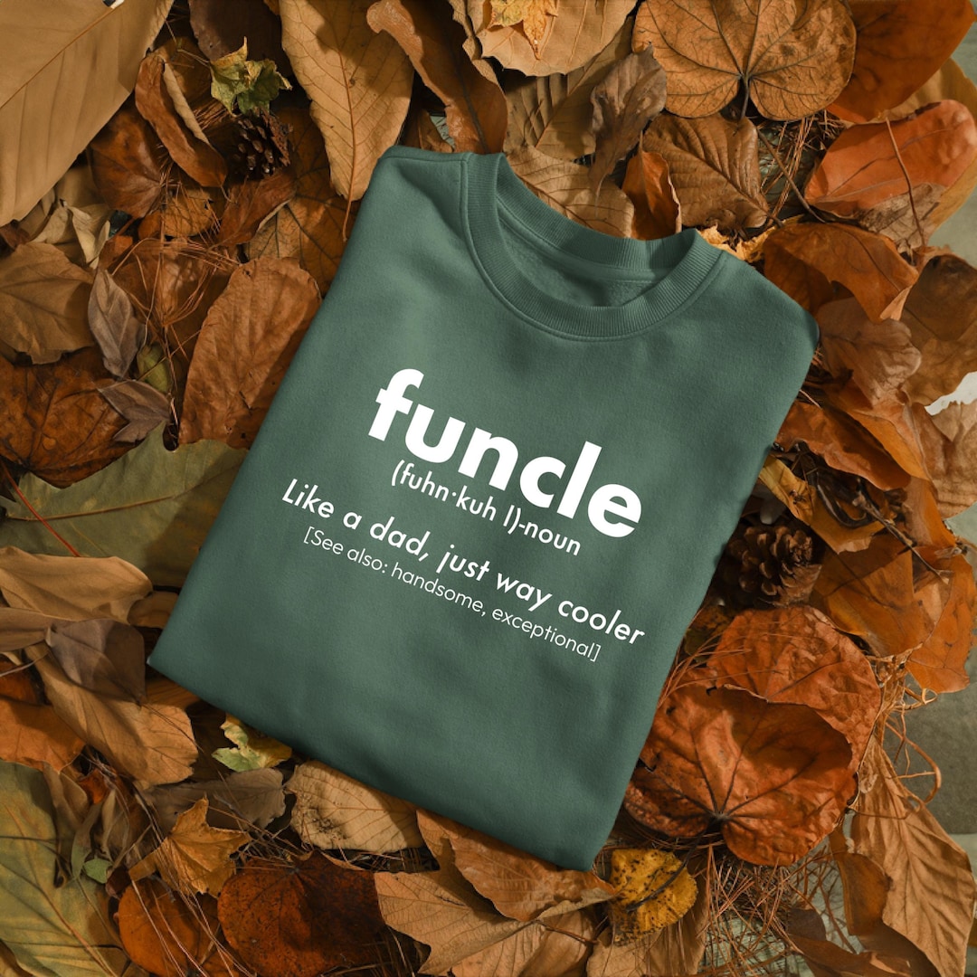 Funcle Definition Hoodie: Funny Uncle Gift Sweatshirt - Etsy