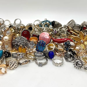 Mystery Ring Pack, ringen, ring, vintage ringen, ringenset, ringenpakket, dikke ringen, ringen voor vrouwen, ringen voor heren, zilveren ringen, gouden ringen