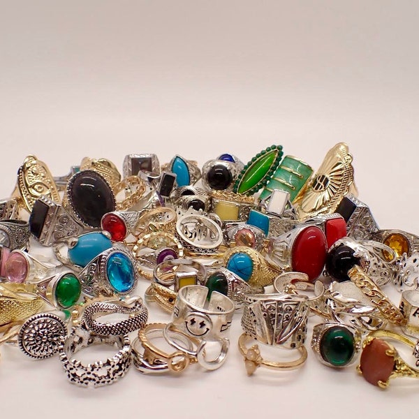 Mystery Pack of Rings, Rings, Vintage Rings, Statement rings, Ring set, Ring bundle, Rings for women, Ring pack, Chunky rings, Antique rings