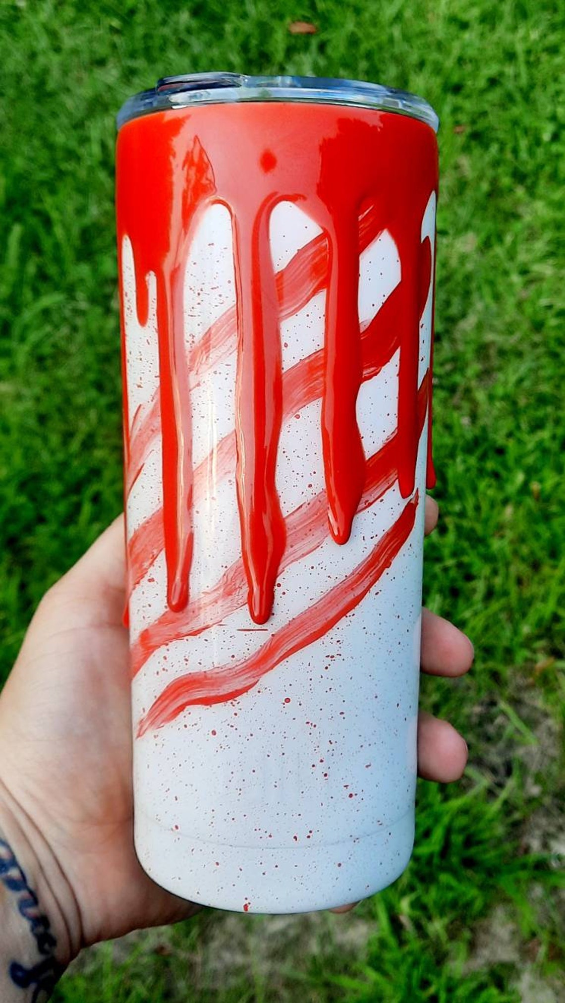 Serial Killer Bloody 3D Drip Epoxy Tumbler Halloween Travel Etsy