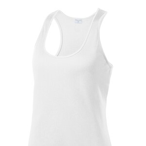 White Ladies Sublimation Blank High Quality Polyester Sport-tek ...