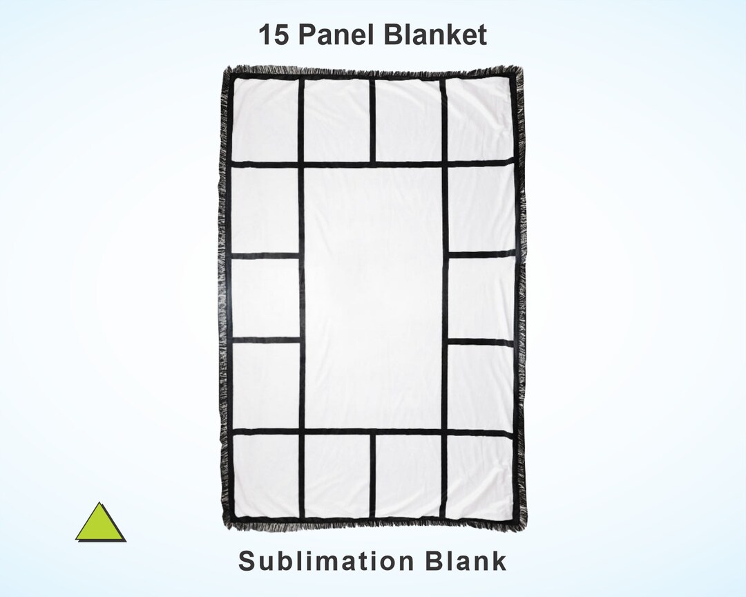 15 Panel 40 X 60 Sublimate Photo Blanket Throw for Sublimation, 100