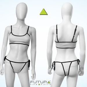 NILLLY Swimwear for Women, Women's Fashion Separate Sexy Bikini with Bra  Pads No Steel Bra Swimsuit White / XL 