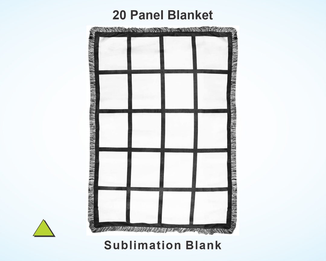 20 Panel 40 X 60 Sublimate Photo Blanket Throw for Sublimation, 100