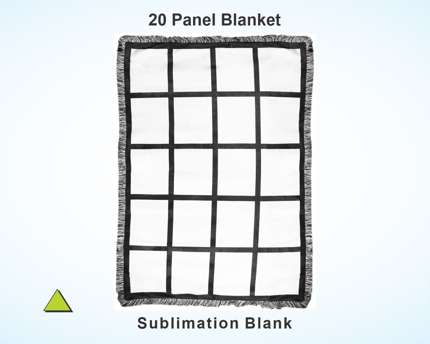 20 Panel Sublimation Blank Throw Blanket with FRINGE 40x60 inches– Just  Vinyl and Crafts