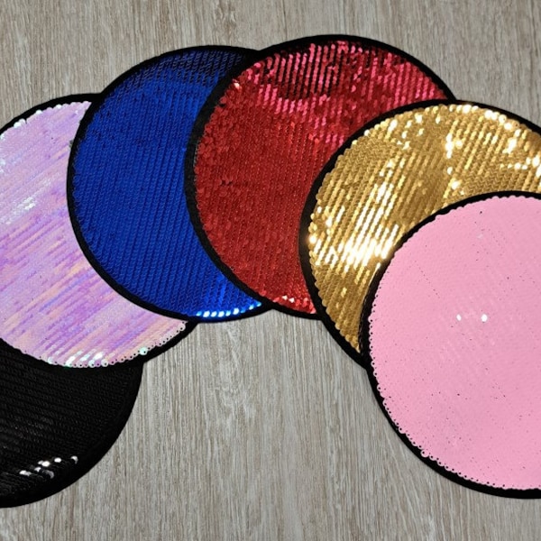 Round 7.5" Sublimation Sequin Patch Blank