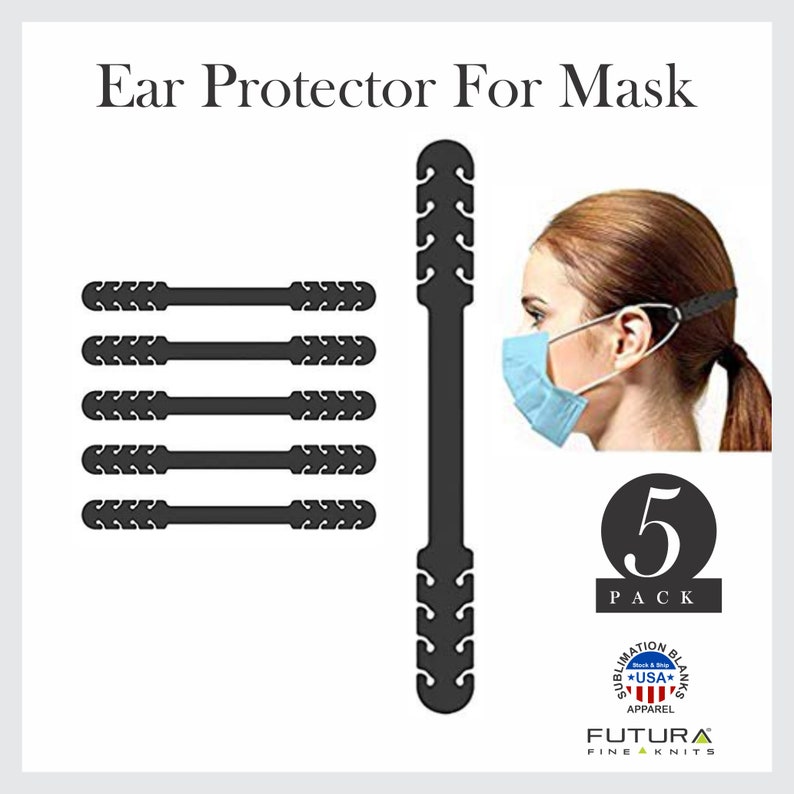 Mask Holder 5pack Face Mask Extender Strap Mask Ear Saver Etsy