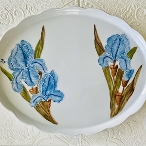 Vintage Seltmann Weiden Porcelain Tray: Bavaria Floral Serving Plate