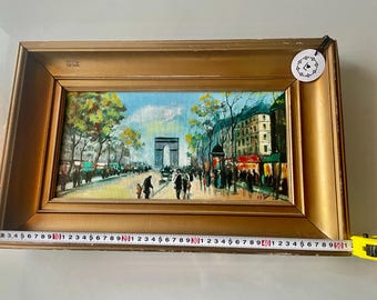 ヴィンテージ フランス パリの街並み 凱旋門 パリの風景 オリジナル