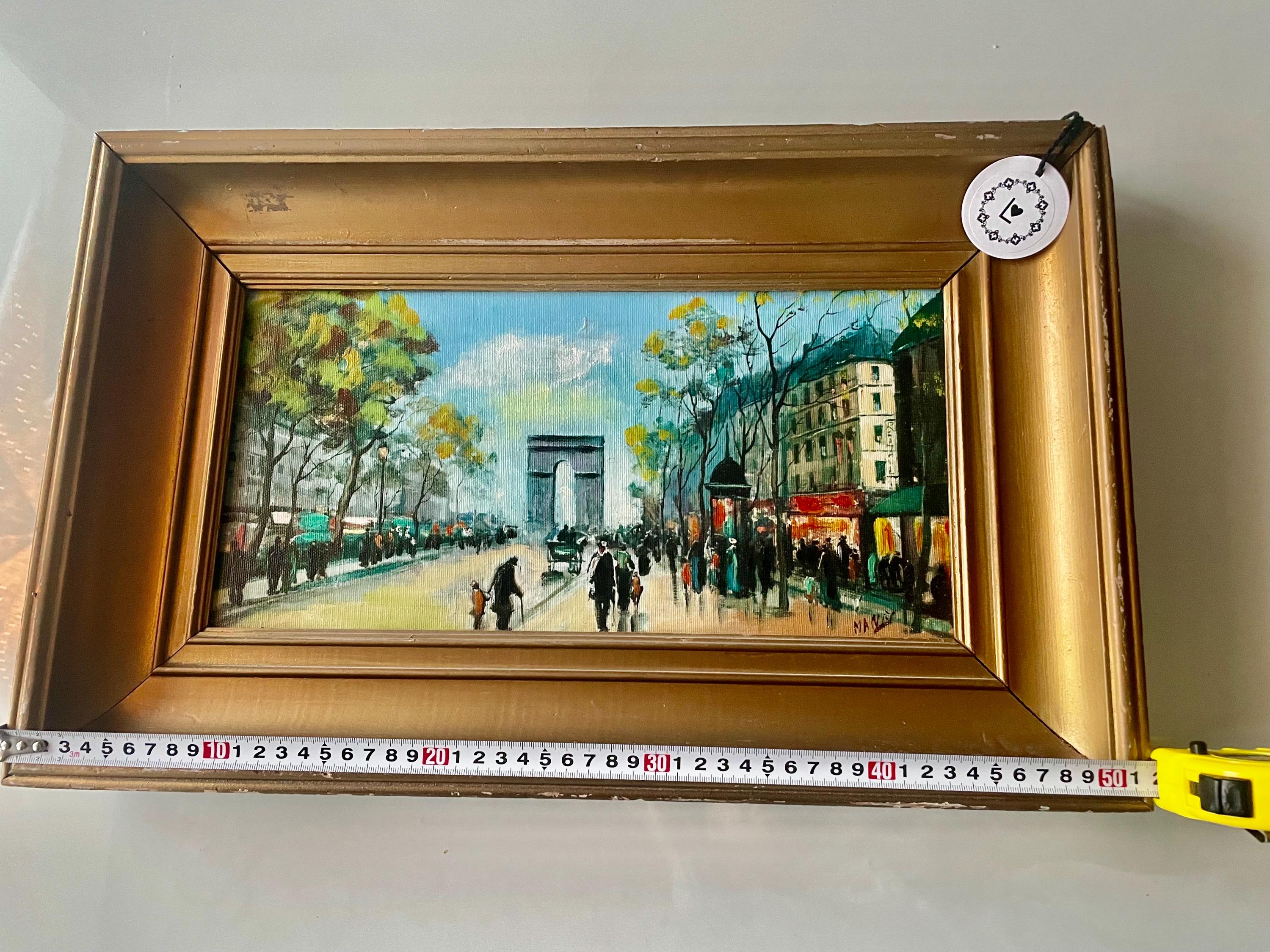 ヴィンテージ フランス パリ ストリート 凱旋門 パリ 風景 オリジナル