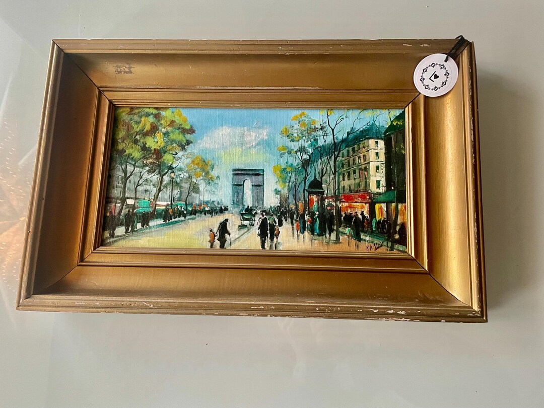 ヴィンテージ フランス パリ ストリート 凱旋門 パリ 風景 オリジナル