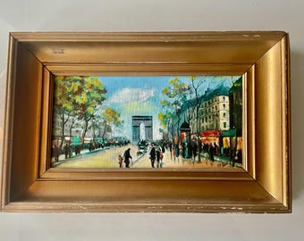 ヴィンテージ フランス パリの街並み 凱旋門 パリの風景 オリジナル