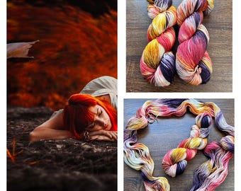 Brave, Hand Dyed Superwash Merino Wool Yarn