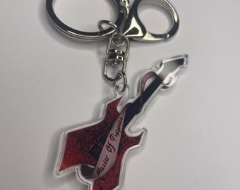 Master of Puppets Guitar Keychain | Charm