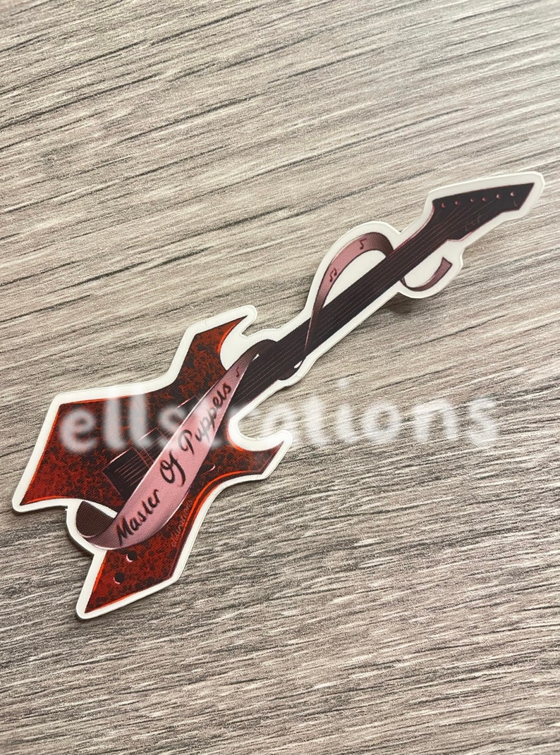 Master of Puppets Guitar Sticker - Etsy