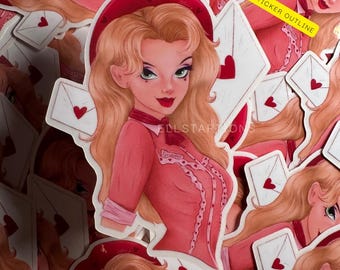 Love Letters Cowgirl sticker