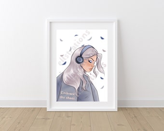 Embrace the Chaos illustration | Art Print