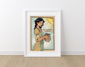 As the Flowers Bloom I Welcome Peace Illustration | Art Print