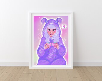 Gamer Girl Illustration | Art Print