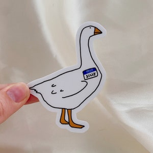 Silly Goose Matte Vinyl Sticker