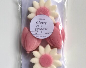 Wax Melt Flowers Mini Set Made With Natural Soy Wax | The Perfect Gift For Her Or Gift For Him | Handmade Home Decor And Home Fragrance