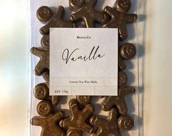 Wax Melt Christmas Gingerbread Man Set Made With Natural Soy Wax | The Perfect Gift For Her | Handmade Home Decor And Home Fragrance