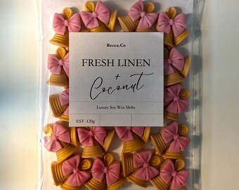 Wax Melt Christmas Pink Bells Set Made With Natural Soy Wax | The Perfect Gift For Her | Handmade Home Decor And Home Fragrance