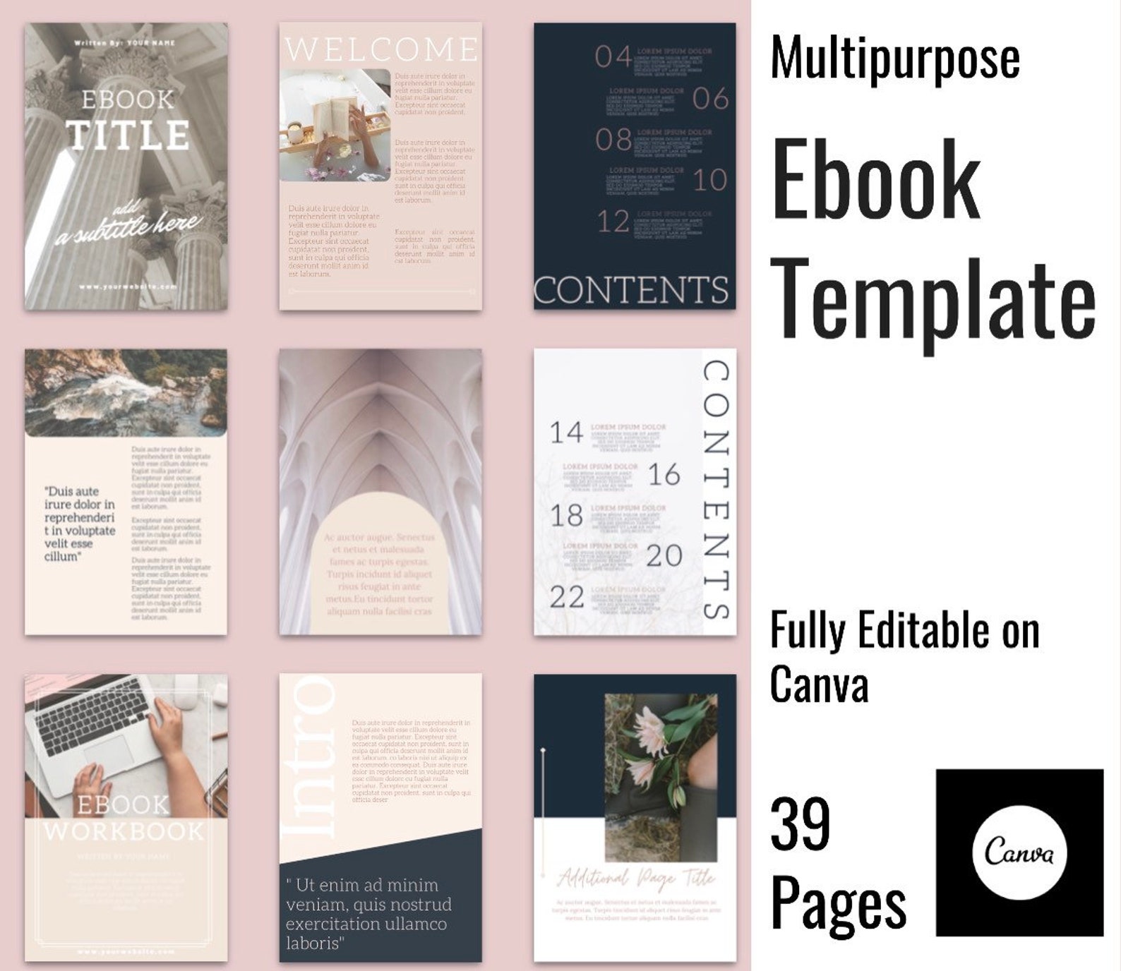 Ebook Template Canva