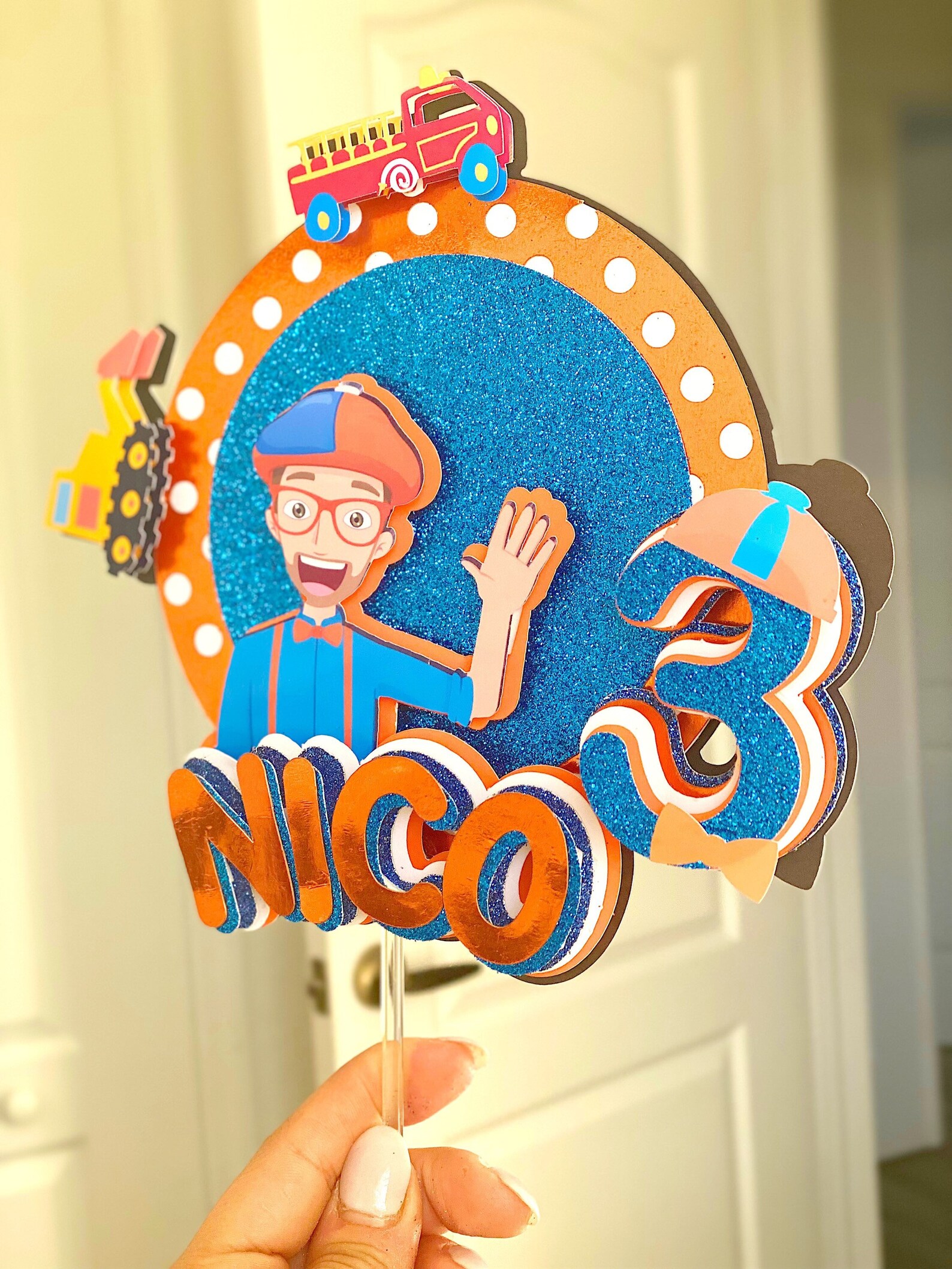 Cake Topper/ Blippi Cake Topper Etsy